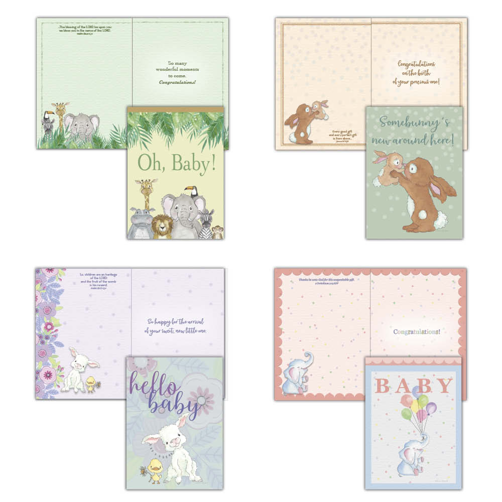 New Baby cards with scripture