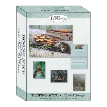 Woodlands  - Boxed Thinking of You Cards, Box of 12