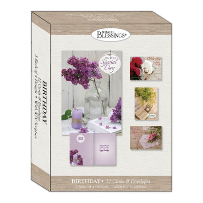 Floral Moments - Boxed Assortment Birthday Cards