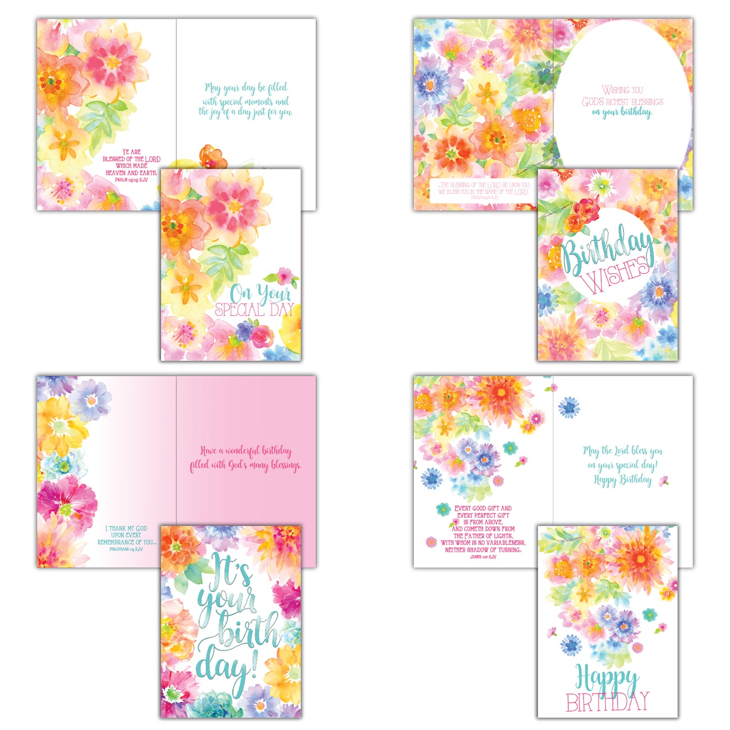 Bright Blooms - Boxed Assortment Birthday Cards