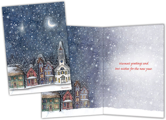 Snowy Evening - Special Finish Boxed Christmas Cards