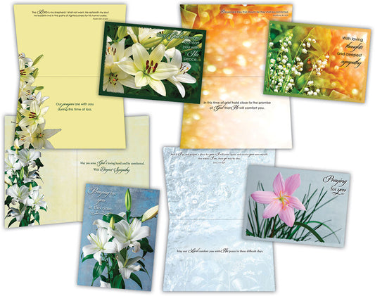 Sympathy - Lilies - Assorted Sympathy Cards, Box of 12
