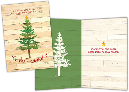 Under the Christmas Tree - Special Finish Boxed Christmas Cards