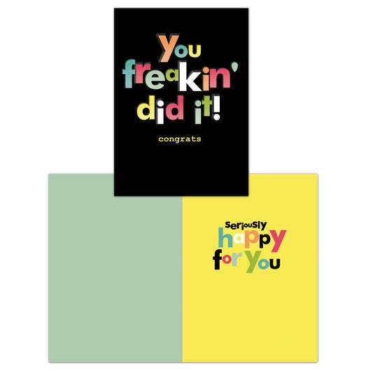 You Freakin’ Did It! - Individual Congratulation Card